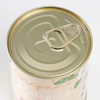 Носки в банке "Открыть на 8 Марта" (внутри носки женские, цвет белый) Носки в банке "Открыть на 8 Марта" (внутри носки женские, цвет белый)