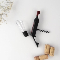 Штопор и аэратор для бутылки вина &laquo;Прошу любить и наливать&raquo;