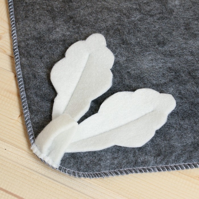 Коврик для бани и сауны Коврик для бани и сауны "Дубовый", серый войлок, 33х50 см