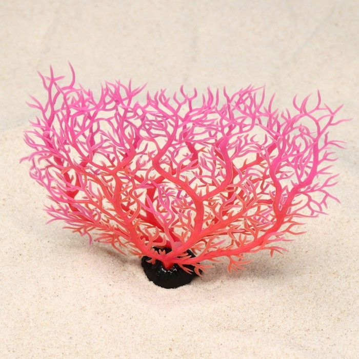 Растение искусственное аквариумное, светящееся, 15 см, красное Растение искусственное аквариумное, светящееся, 15 см, красное