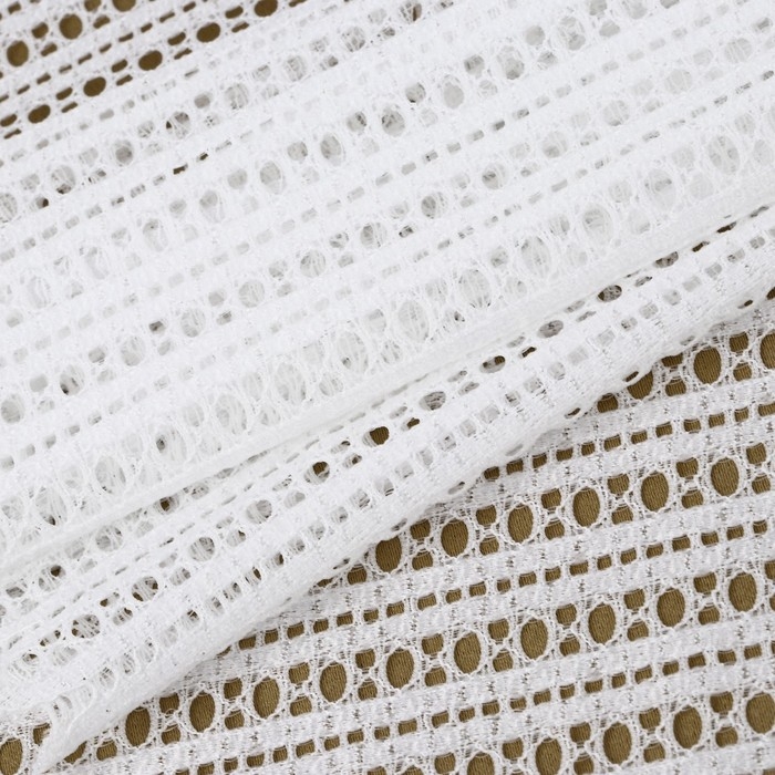 Кружевная эластичная ткань, 190 мм &times; 2,7 &plusmn; 0,5 м, цвет белый