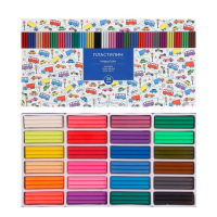 Пластилин мягкий (восковой) 24 цвета 500 г, Happycolor, МИКС Пластилин мягкий (восковой) 24 цвета 500 г, Happycolor, МИКС