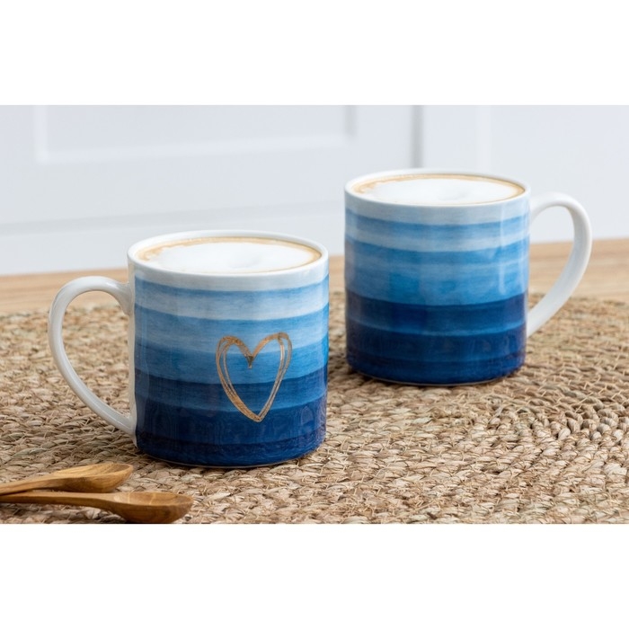 Кружка керамическая &laquo;Море&raquo;, 350 мл, цвет голубой