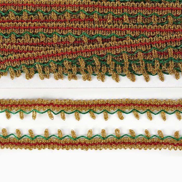 Тесьма цветная, ширина 2 см, в упаковке 10 м