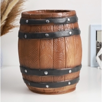 Копилка "Бочка" 21х21х30см, цветная