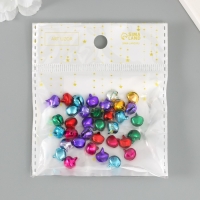 Набор декора для творчества "Колокольчики цветные" d=0,8 см набор 35 шт Набор декора для творчества "Колокольчики цветные" d=0,8 см набор 35 шт