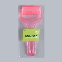 Массажёр - роллер, с шипами, 19 &times; 9 &times; 3,5 см, универсальный, цвет МИКС