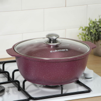 Жаровня Trendy style, 4 л, d=28 см, антипригарное покрытие, цвет фиолетовый Жаровня Trendy style, 4 л, d=28 см, антипригарное покрытие, цвет фиолетовый