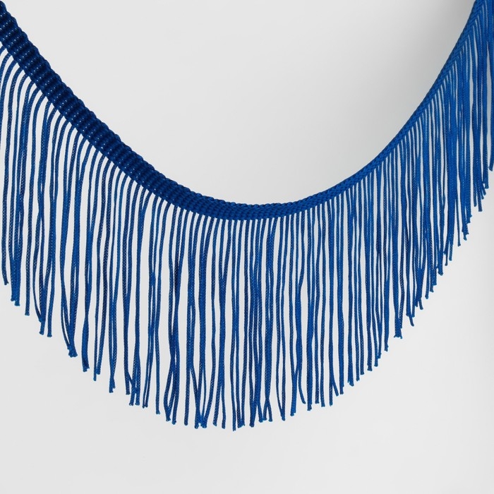Тесьма декоративная &laquo;Бахрома&raquo;, 10 см, 5 &plusmn; 0,5 м, цвет ультрамарин