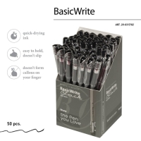 Ручка шариковая Bruno Visconti BasicWrite Basic, 0,5 мм, чёрные чернила Ручка шариковая Bruno Visconti BasicWrite Basic, 0,5 мм, чёрные чернила