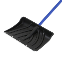 Лопата пластиковая, ковш 440 &times; 315 мм, с металлической планкой, черенок, &laquo;Крепыш&raquo;