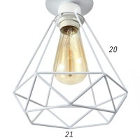 Люстра "Адри" 1х60Вт E27 белый 16х16х18 см BayerLux Люстра "Адри" 1х60Вт E27 белый 16х16х18 см BayerLux