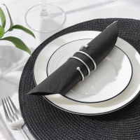 Кольцо для салфеток &laquo;Спираль&raquo;, 4,5&times;4 см, цвет серебряный