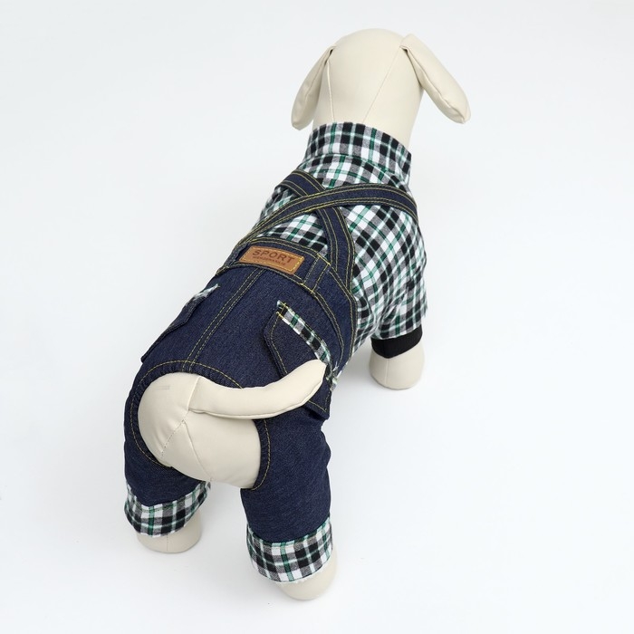 Комбинезон Комбинезон "Men", размер L (ДС 35 см, ОГ 45 см, ОШ 35 см), синий