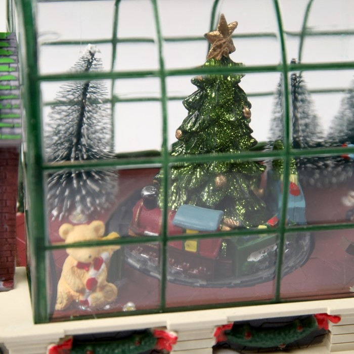 Светодиодная фигура &laquo;Ёлки в комнате&raquo; 23 &times; 15 &times; 14 см, полистоун, батарейки ААх3 (не в комплекте), USB, свечение мульти