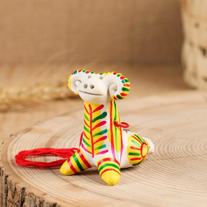 Филимоновская игрушка - свисток &laquo;Баран&raquo;