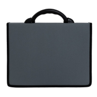 Портфель деловой 350 х 260 х 100 мм, текстильный, 2 отделения, К 1С11 "Выборг", серый Портфель деловой 350 х 260 х 100 мм, текстильный, 2 отделения, К 1С11 "Выборг", серый