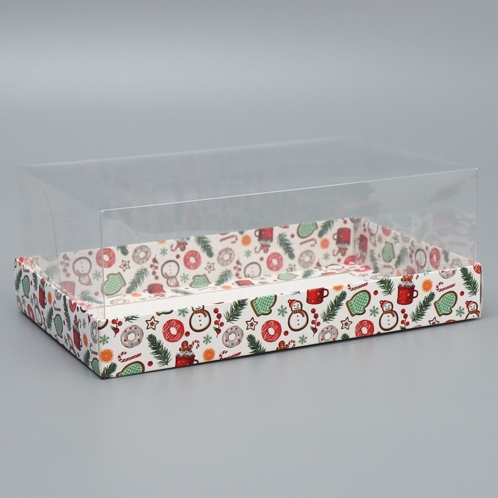Коробка для десерта &laquo;Печеньки&raquo;, 22 х 8 х 13.5 см, Новый год