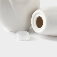 Набор фарфоровый для специй на бамбуковой подставке BellaTenero &laquo;Тепло сердец&raquo;, 2 предмета: солонка 75 мл, перечница 75 мл, цвет белый