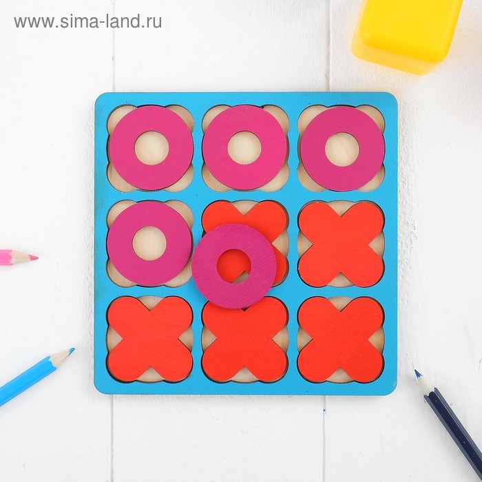 Рамка-вкладыш &laquo;Крестики - нолики&raquo; МИКС, 10 элементов