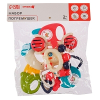 Набор погремушек - прорезывателей &laquo;Растем вместе&raquo;, 8 шт., цвет МИКС, Крошка Я