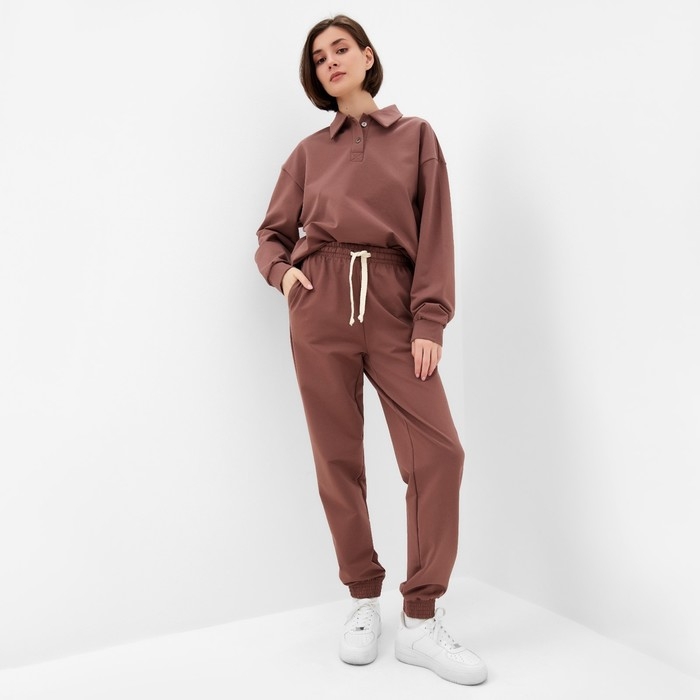 Костюм женский (джемпер, брюки) MINAKU: Casual Collection цвет шоколадный, размер 46 Костюм женский (джемпер, брюки) MINAKU: Casual Collection цвет шоколадный, размер 46