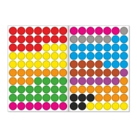 Наклейки &laquo;Весёлые кружочки. Лисёнок&raquo;, формат А4, 16 стр.