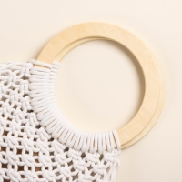 Сумка женская SL Home, ручное плетение, хлопок, кольцо 14,5 см, 30&times;45 см