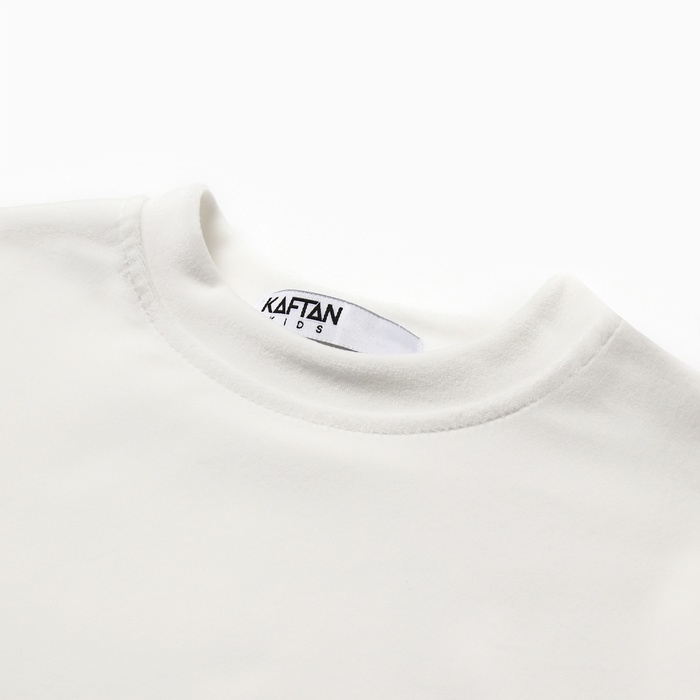 Костюм детский (свитшот, брюки) KAFTAN Plushy р.36 (134-140), белый Костюм детский (свитшот, брюки) KAFTAN Plushy р.36 (134-140), белый