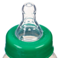 Бутылочка для кормления &laquo;Yes milk&raquo;, классическое горло, 250 мл., от 0 мес., цилиндр, цвет зеленый