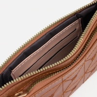 Кошелёк на молнии, цвет коричневый Кошелёк на молнии, цвет коричневый