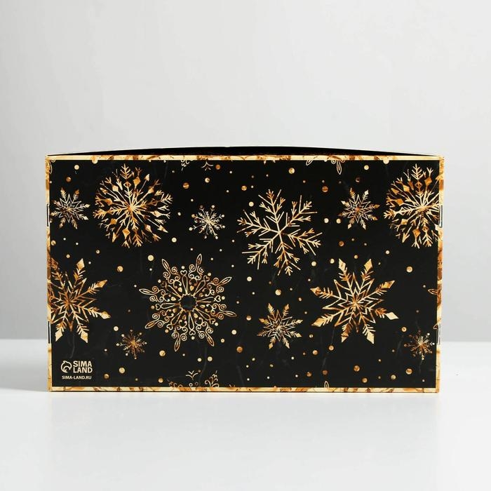 Коробка для эклеров с вкладышами &laquo;Пусть сбудутся желания&raquo;, 25,2 х 15 х 7 см, Новый год