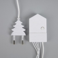 Гирлянда &laquo;Нить&raquo; 20 м, IP20, белая нить, 200 LED, свечение белое, 8 режимов, 220 В