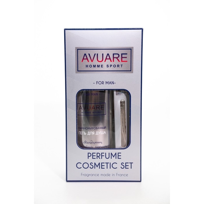 Подарочный набор косметики мужской Avuar homme sport, гель для душа 250 мл, парфюмерная вода 30 мл Подарочный набор косметики мужской Avuar homme sport, гель для душа 250 мл, парфюмерная вода 30 мл