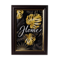 Ключница "Home черный-золото" венге 15х21 см Ключница "Home черный-золото" венге 15х21 см