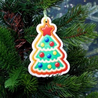 Модель из дерева &laquo;Подвески. Украшаем ёлочку&raquo; 5 подвесок в наборе