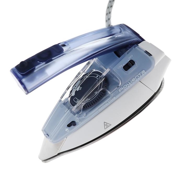 Утюг Rowenta DA1510, 1000 Вт, нержавеющая сталь, 45 г/мин, 70 мл, дорожный, бело-синий Утюг Rowenta DA1510, 1000 Вт, нержавеющая сталь, 45 г/мин, 70 мл, дорожный, бело-синий
