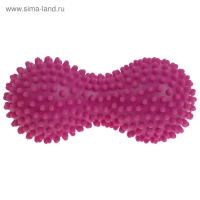 Мяч массажный ONLYTOP, двойной, цвета МИКС