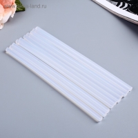 Клеевые стержни для клеевого пистолета в стержнях прозрачный d=7 мм l=20 см (набор 10 шт) Клеевые стержни для клеевого пистолета в стержнях прозрачный d=7 мм l=20 см (набор 10 шт)