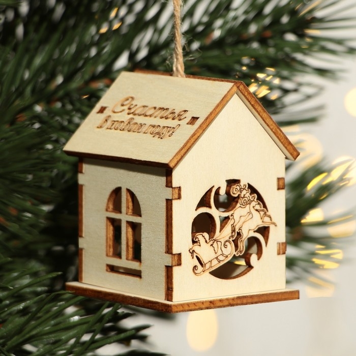 Интерьерное украшение новогоднее &laquo;Новый год: Счатья в новом году&raquo;, 6 х 4,5 см