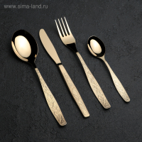 Набор столовый &laquo;Уралочка&raquo;, 24 предмета, толщина 2 мм, декоративное покрытие, МИКС