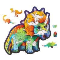 Пазл деревянный фигурный «Трицератопс», 61 элементов Пазл деревянный фигурный «Трицератопс», 61 элементов