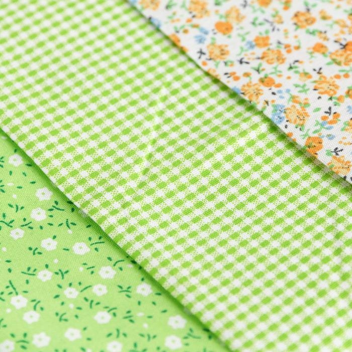 Ткань для пэчворка 3 лоскута &laquo;Весенний лужок&raquo;, 50 &times; 50 см