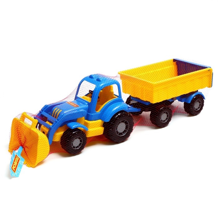 Трактор с прицепом №1 и ковшом &laquo;Силач&raquo;, МИКС