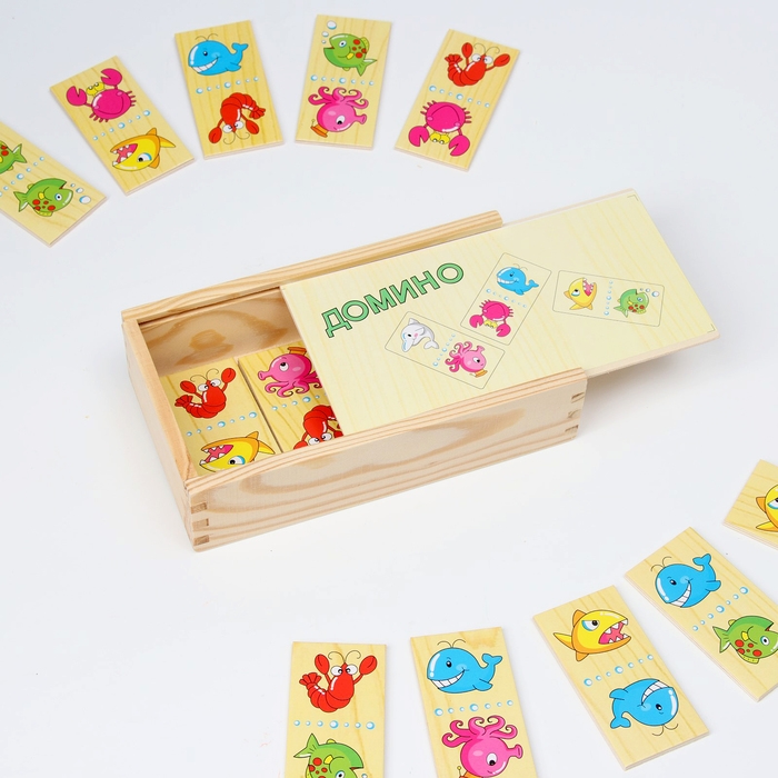 Домино &laquo;Подводный мир&raquo; 10,5 &times; 18,5 &times; 5 см