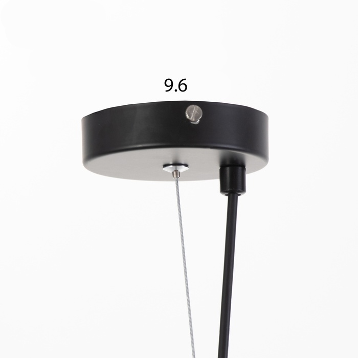 Люстра Люстра "Куб в кубе" 1х60Вт Е27 Чёрный 35х35х40(100)см