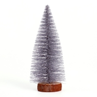 Новогодний декор &laquo;Ёлка в серебристом цвете с блёстками&raquo; 8 &times; 8 &times; 20 см