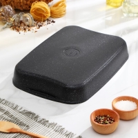 Противень, 36,5&times;26&times;5,5 см, антипригарное покрытие, цвет тёмный мрамор