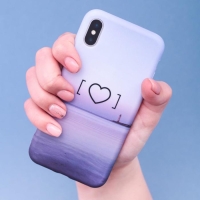 Чехол на телефон iPhone X/XS &laquo;Любовь‒это маяк&raquo; soft touch, 14,5 &times; 7 см
