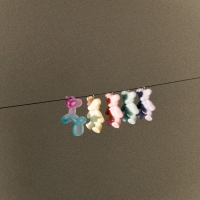 Подвеска &laquo;Собачка&raquo; мармеладная, 3,3&times;3,4 см, набор 10 шт., цвет МИКС